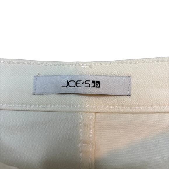 Joe’s Jeans Joplin White Denim Midi Skirt High Waist Raw Hem Slit NWT - Picture 6 of 8
